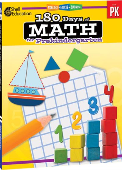 Cover for Darcy Mellinger · 180 Days of Math for Prekindergarten (Paperback Book) (2021)