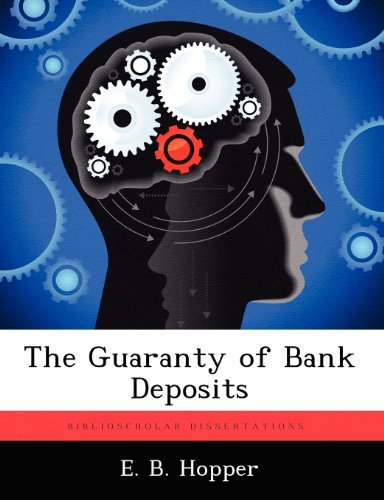 Cover for E B Hopper · The Guaranty of Bank Deposits (Paperback Book) (2012)
