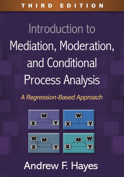 Cover for Hayes, Andrew F. (University of Calgary, United States) · Introduction to Mediation, Moderation, and Conditional Process Analysis, Third Edition: A Regression-Based Approach (Hardcover Book) (2022)