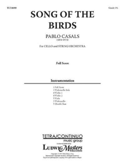 Song of the Birds for Cello and Strings - Pablo Casals - Bøger - Alfred Music - 9781638872030 - 13. december 1901