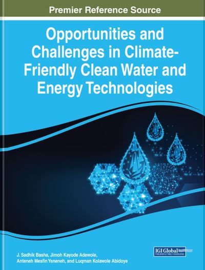 Cover for J. Sadhik Basha · Opportunities and Challenges in Climate-Friendly Clean Water and Energy Technologies (Hardcover Book) (2023)
