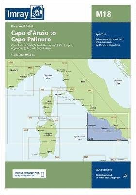 Cover for Imray · Imray Chart M18: Capo d'Anzio to Capo Palinuro - Imray M Charts (Map) [New edition] (2019)