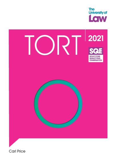 SQE - Tort - SQE1 - Carl Price - Böcker - The University of Law Publishing Limited - 9781914219030 - 27 januari 2021