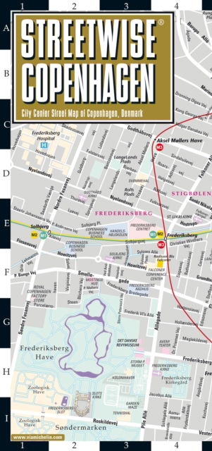 Cover for Michelin · Streetwise Copenhagen Map - Laminated City Center Street Map of Copenhagen, Denmark: City Plan (Landkart) (2023)