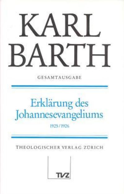 Cover for K. Barth · Gesamtausg.09 Erkl.Johannesev. (N/A) (1999)