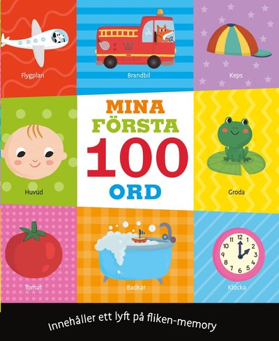 Cover for Pat-a-cake · Mina första 100 ord (Board book) (2020)