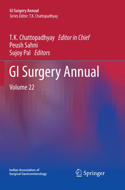 Cover for GI Surgery Annual: Volume 22 - GI Surgery Annual (Paperback Book) [Softcover reprint of the original 1st ed. 2015 edition] (2018)
