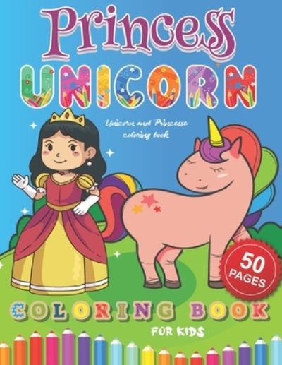 Cover for Barkoun Press · Unicorn and Princesse coloring book (Paperback Book) (2020)