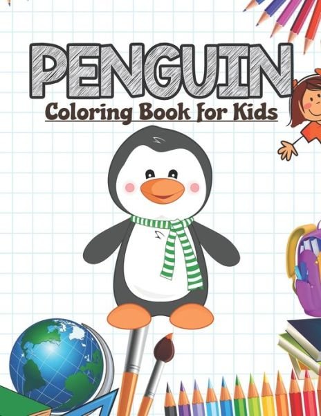 Cover for Neocute Press · Penguin Coloring Book for Kids (Paperback Bog) (2020)
