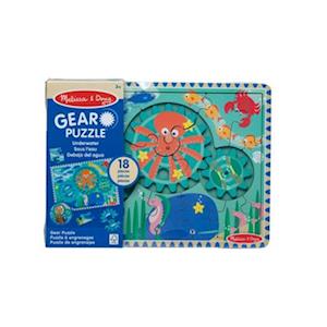 Cover for Melissa And Doug · Underwater Wooden Gear Puzzle - (31003) (Legetøj) (2024)