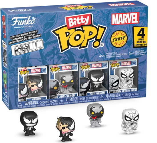 Cover for Bitty Pop Spiderman · Bitty Pop Spiderman Venom 4 Pack (Funko POP!) (2025)