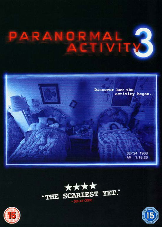 Paranormal Activity 3 - Paranormal Activity 3 - Elokuva - Paramount Pictures - 5014437158031 - maanantai 27. helmikuuta 2012