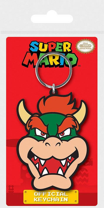 Super Mario Gummi-Schlüsselanhänger Bowser 6 cm - Nintendo: Pyramid - Merchandise -  - 5050293387031 - October 13, 2023