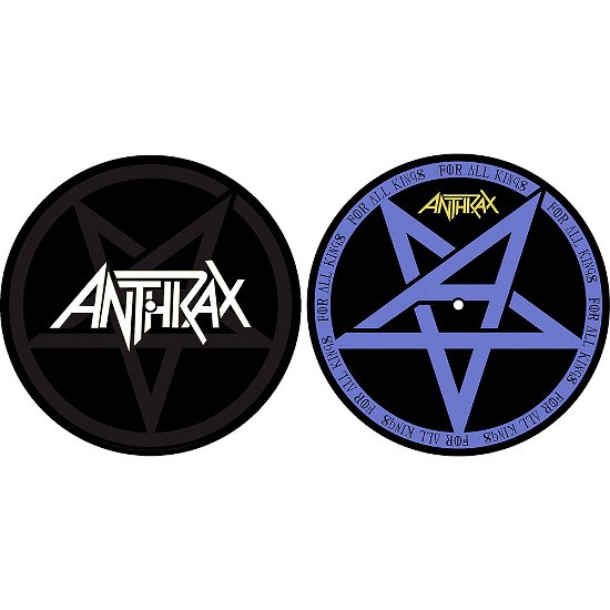 Cover for Anthrax · Anthrax Turntable Slipmat Set: Pentathrax / For All Kings (Vinyl Accessory)