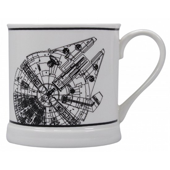 Cover for Star Wars · Millenium Falcon Line Art - Mug (Krus) (2019)