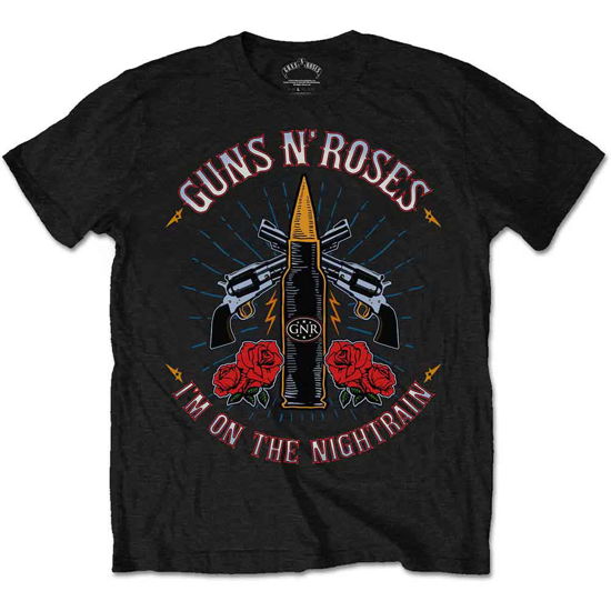 Guns N' Roses Unisex T-Shirt: Night Train - Guns N Roses - Fanituote - Bravado - 5055979990031 - 