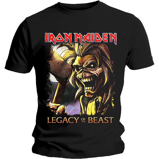 Iron Maiden Unisex T-Shirt: Legacy Killers - Iron Maiden - Mercancía - ROCK OFF - 5056170691031 - 14 de enero de 2020