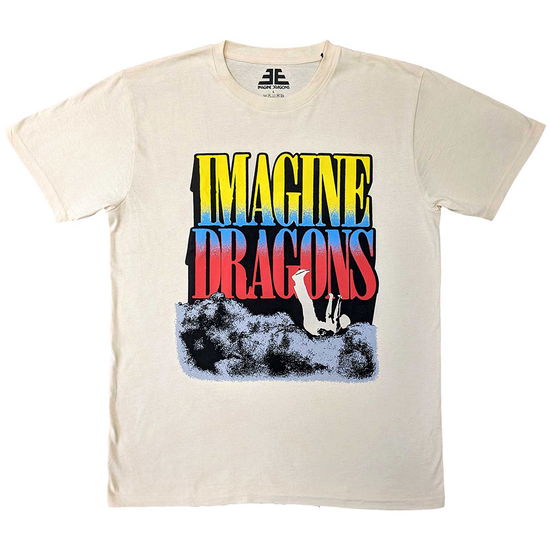 Cover for Imagine Dragons · Imagine Dragons Unisex T-Shirt: Falling Clouds (Natural) (T-shirt) [size S] (2025)