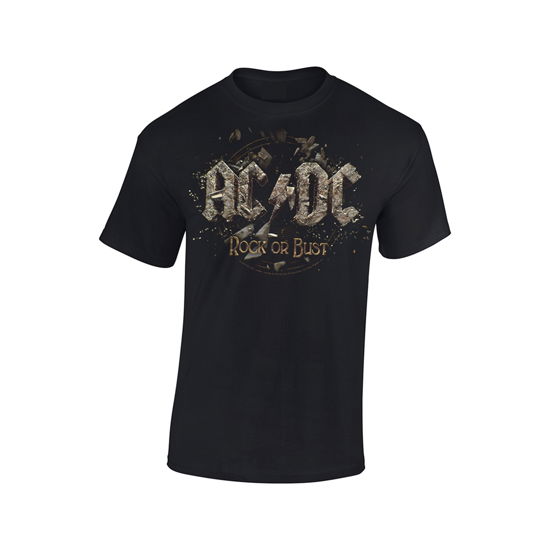 Cover for AC/DC · Rock or Bust (TØJ) [size M] [Black edition] (2018)