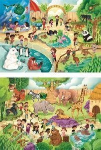 Cover for Clementoni · Puslespil Lo Zoo, 2x60 brikker (Jigsaw Puzzle) (2023)