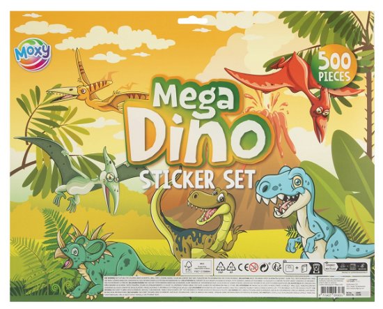 Mega Stickerset Dinosaurus 500st. - Grafix - Fanituote -  - 8715427093031 - 