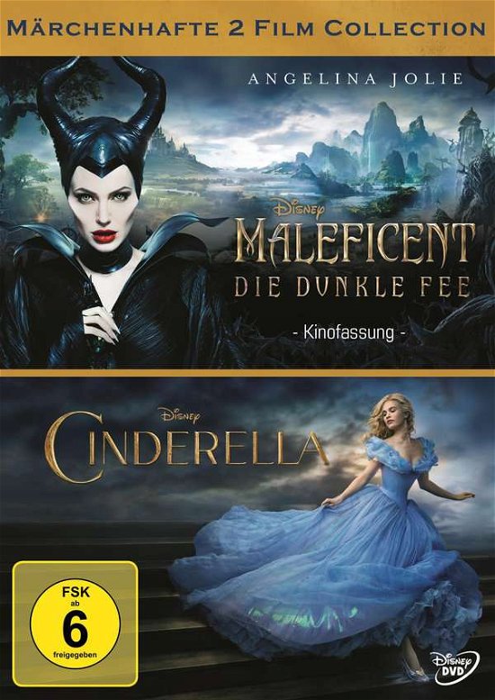 Cover for Maleficent - Die dunkle Fee / Cinderella  [2DVD] (DVD) (2016)