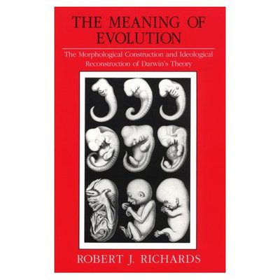 Cover for Robert J. Richards · The Meaning of Evolution: The Morphological Construction and Ideological Reconstruction of Darwin's Theory - Science and Its Conceptual Foundations series (Paperback Book) [New edition] (1993)