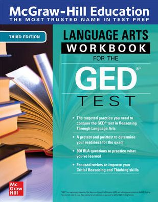 Cover for Mexico McGraw Hill Editores · McGraw-Hill Education Language Arts Workbook for the GED Test, Third Edition (Paperback Book) (2021)