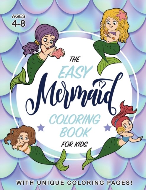 Cover for Engage Books · The Easy Mermaid Coloring Book for Kids (Paperback Book) (2020)