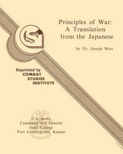 Cover for Joseph West · Principles of War: a Translation from the Japanese (Paperback Book) (2011)