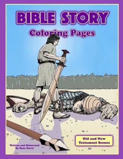 Cover for Ashley Bane Hurst · Bible Story Coloring Pages (Paperback Book) (2018)