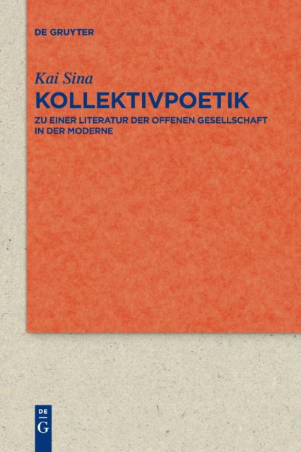 Cover for Kai Sina · Kollektivpoetik (Paperback Book) (2022)