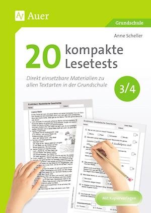 Cover for Anne Scheller · 20 kompakte Lesetests für Klasse 3/4 (Pamflet) (2022)