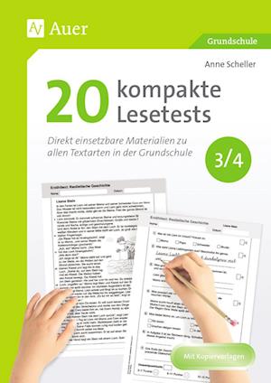 20 kompakte Lesetests für Klasse 3/4 - Anne Scheller - Livros - Auer Verlag i.d.AAP LW - 9783403086031 - 25 de janeiro de 2022