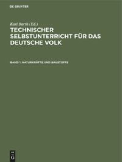 Cover for Karl Barth · Naturkr&amp;#65533; fte und Baustoffe (Book) (2022)