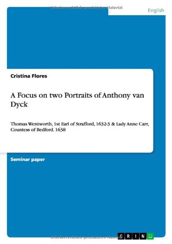 Cover for Cristina Flores · A Focus on Two Portraits of Anthony Van Dyck (Paperback Book) (2014)