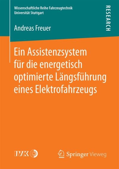 Cover for Freuer · Ein Assistenzsystem für die ener (Book) (2016)