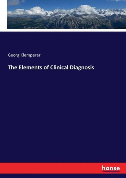 Cover for Klemperer · The Elements of Clinical Diag (Buch) (2016)