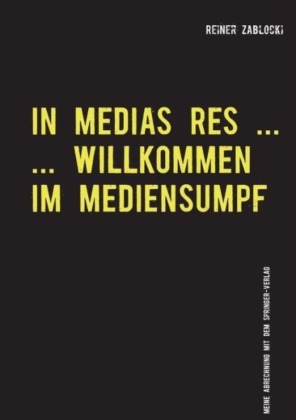 Cover for Zablocki · In Medias Res ... (Book) (2020)