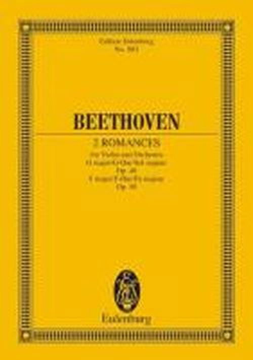 2 Romances G Major & F Major Op 40 Op 50 - Ludwig Va Beethoven - Książki - SCHOTT & CO - 9783795769031 - 1 sierpnia 1995