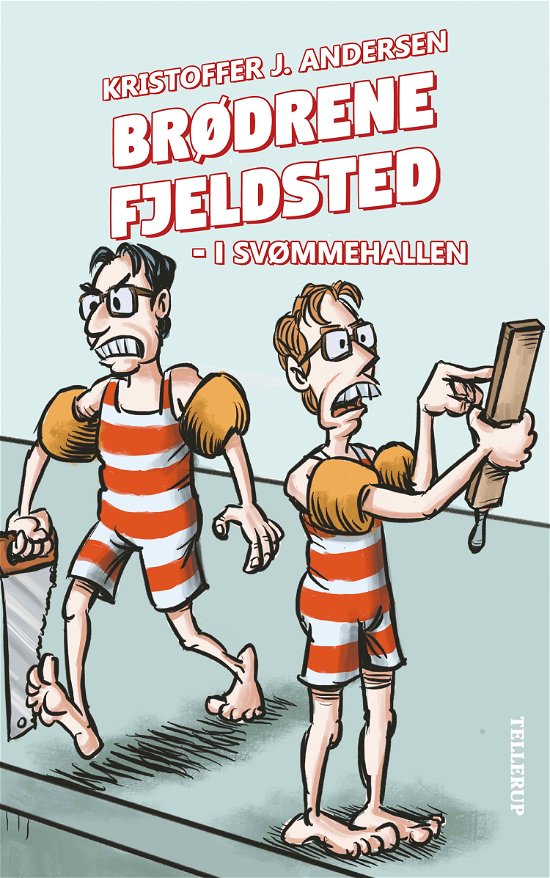 Cover for Kristoffer J. Andersen · Brødrene Fjeldsted, 2: Brødrene Fjeldsted #2: I svømmehallen (Hardcover bog) [1. udgave] (2023)