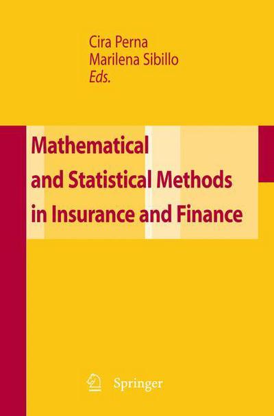 Cover for Cira Perna · Mathematical and Statistical Methods for Insurance and Finance (Hardcover Book) [2008 edition] (2007)