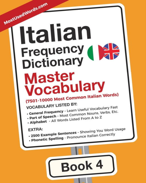 Cover for Mostusedwords · Italian Frequency Dictionary - Master Vocabulary (Paperback Book) (2017)