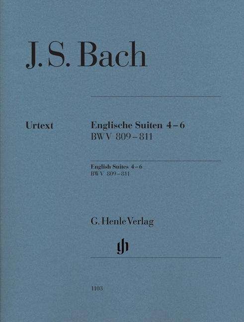 Cover for JS Bach · Eng.Suiten 4-6,Kl.HN1103 (Bok)