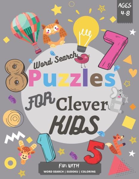 Cover for Khnibrou Yassine · Word Search Puzzles for Clever Kids 4-8 (Paperback Book) (2020)