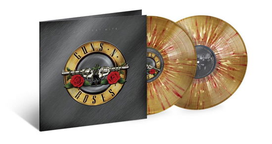 Cover for Guns N' Roses · Greatest Hits (Gold with Red/White Splatter Vinyl) (LP) [Limited edition] (2020)