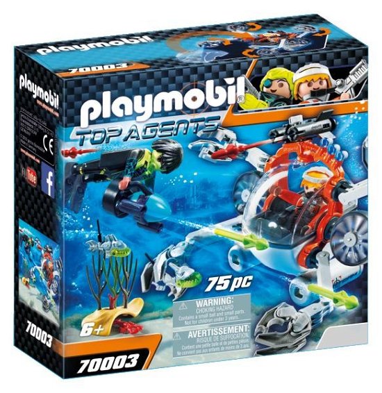 Cover for Playmobil · Playmobil 70003 Spy Team Bemande Onderwaterrobot (Leketøy) (2019)