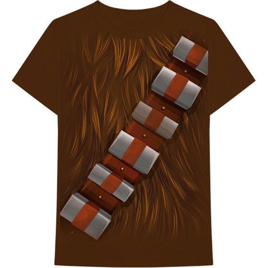 Cover for Star Wars · Star Wars Unisex T-Shirt: Chewbacca Chest (T-shirt) [size S] [Brown - Unisex edition]