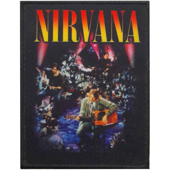 Nirvana Printed Patch: Unplugged Photo (Standard) - Nirvana - Merchandise -  - 5056561041032 - 