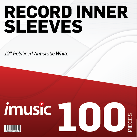 Cover for iMusic Sleeves · 100 x 12&quot; Polylined White Inner Sleeves (INNER SLEEVES) [White edition] (2024)